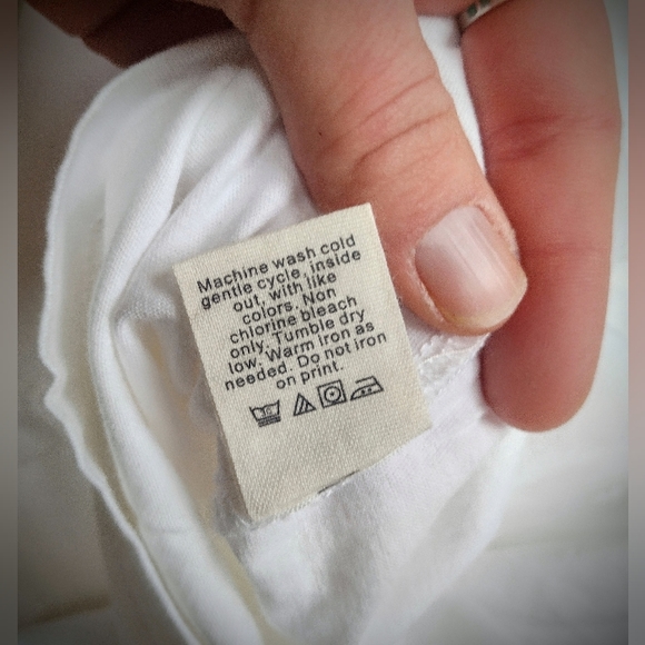 NWT J. Crew Broken-In Long Sleeve T-Shirt w/ Chest Pocket, White, Large-Tall - Picture 9 of 9